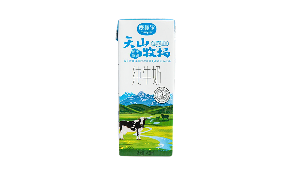 天山牧場(chǎng)純牛奶3.3g